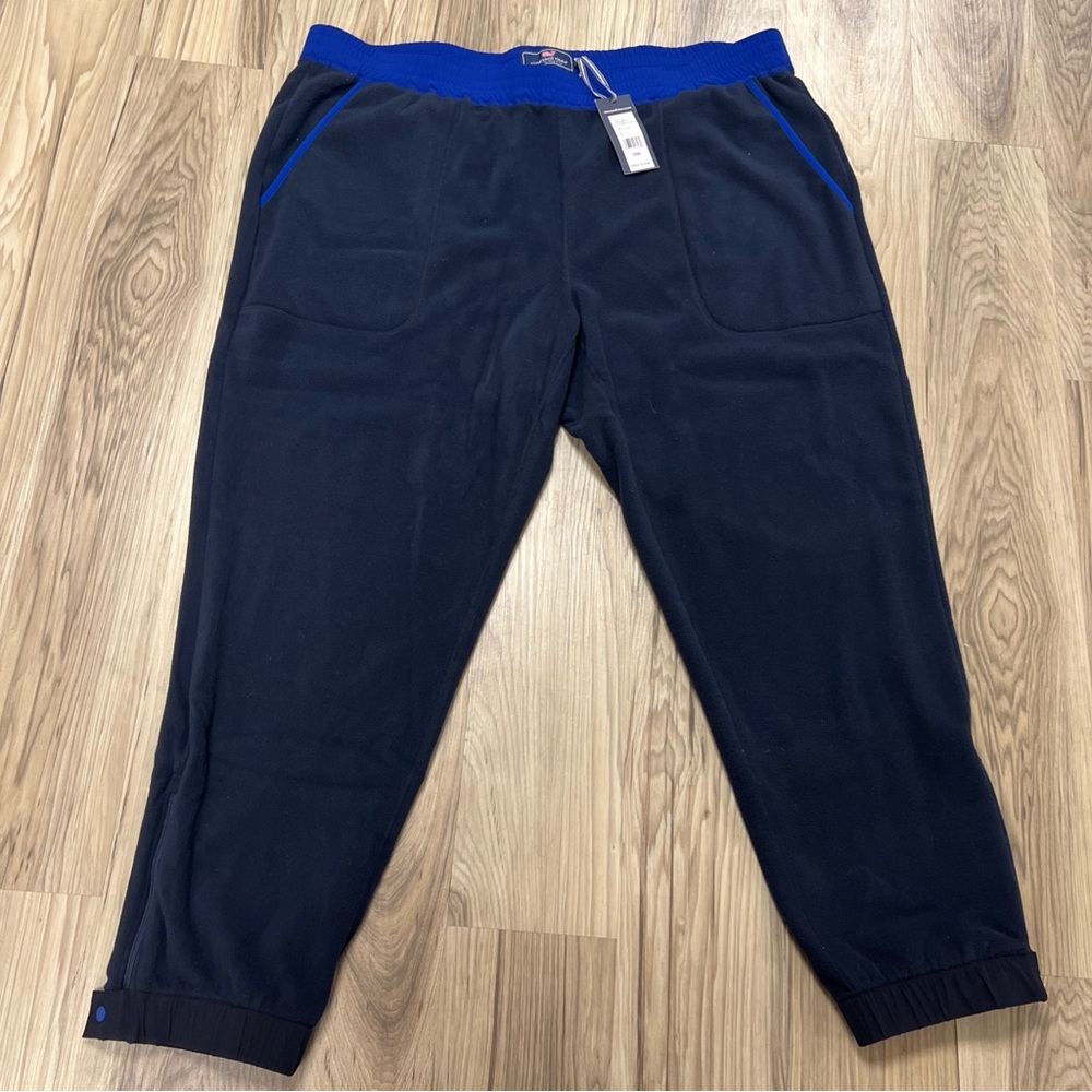 Vineyard Vines Navy Harbor Fleece Pants Big & Tall Men's Size 2XT $118 NWT